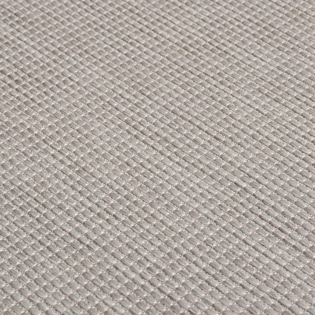 Buitenkleed platgeweven 160x230 cm lichtgrijs is nu te koop bij PeponiXL, paradijselijk wonen!