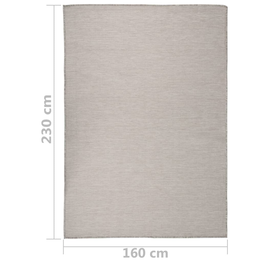 Buitenkleed platgeweven 160x230 cm lichtgrijs is nu te koop bij PeponiXL, paradijselijk wonen!