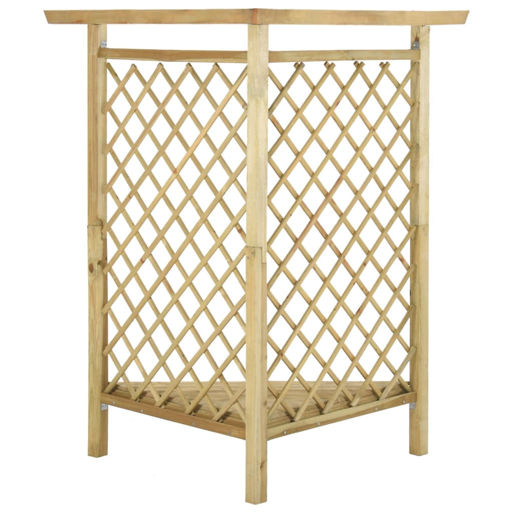 Hoekpergola met bank 166x81x174 cm geïmpregneerd grenenhout is nu te koop bij PeponiXL, paradijselijk wonen!