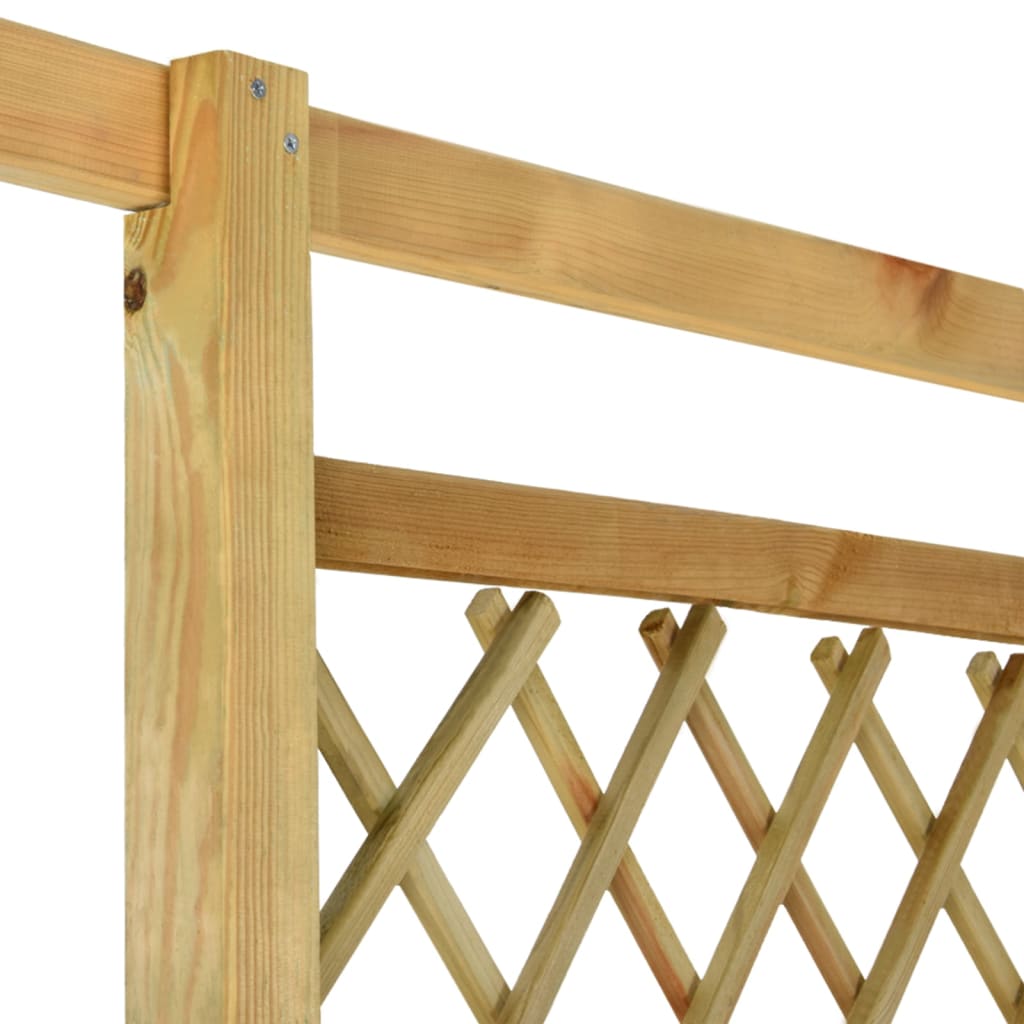 Hoekpergola met bank 166x81x174 cm geïmpregneerd grenenhout is nu te koop bij PeponiXL, paradijselijk wonen!