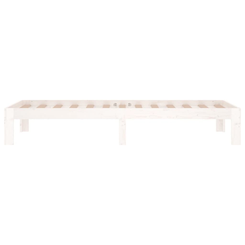 Bedframe massief hout wit 75x190 cm is nu te koop bij PeponiXL, paradijselijk wonen!
