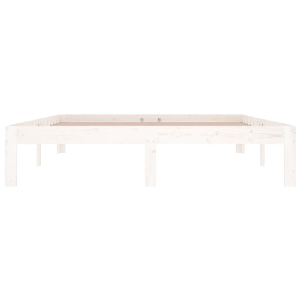 Bedframe massief grenenhout wit 140x190 cm is nu te koop bij PeponiXL, paradijselijk wonen!