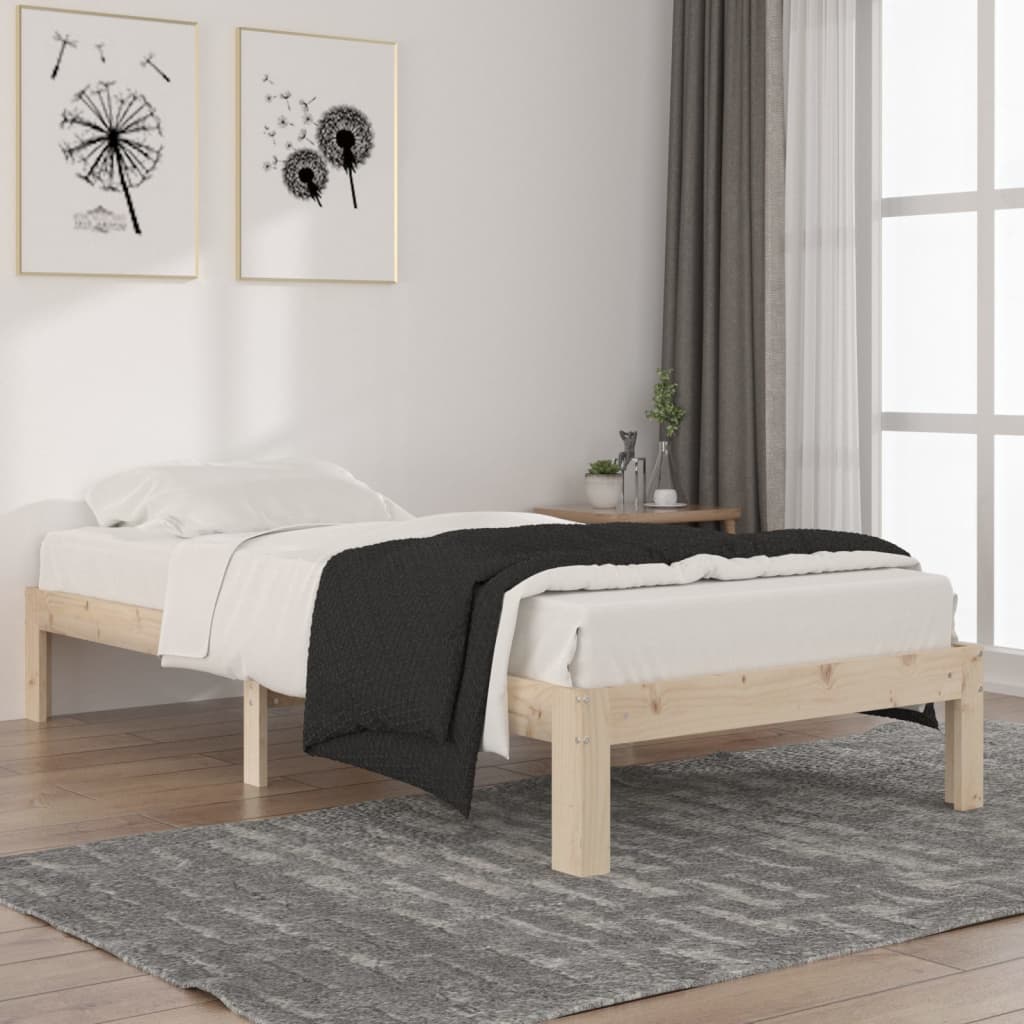 Bedframe massief grenenhout 90x200 cm is nu te koop bij PeponiXL, paradijselijk wonen!