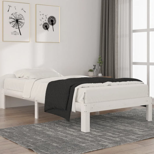Bedframe massief grenenhout wit 100x200 cm is nu te koop bij PeponiXL, paradijselijk wonen!