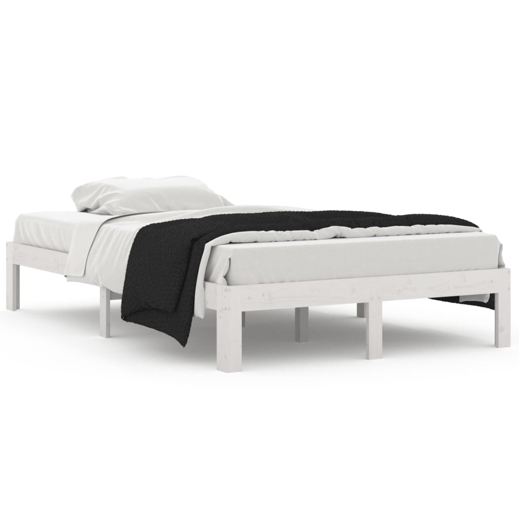 Bedframe massief grenenhout wit 120x200 cm is nu te koop bij PeponiXL, paradijselijk wonen!
