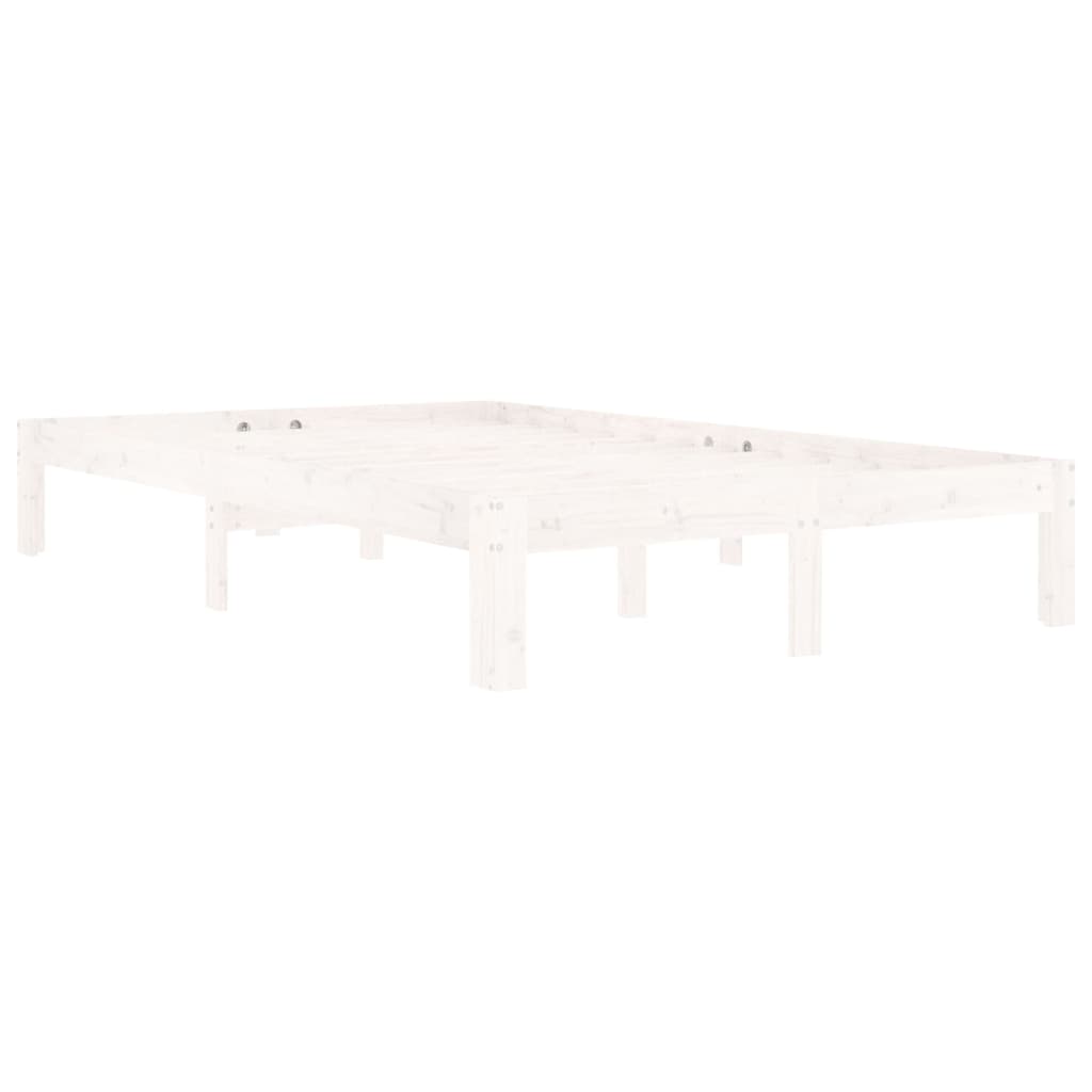 Bedframe massief grenenhout wit 120x200 cm is nu te koop bij PeponiXL, paradijselijk wonen!