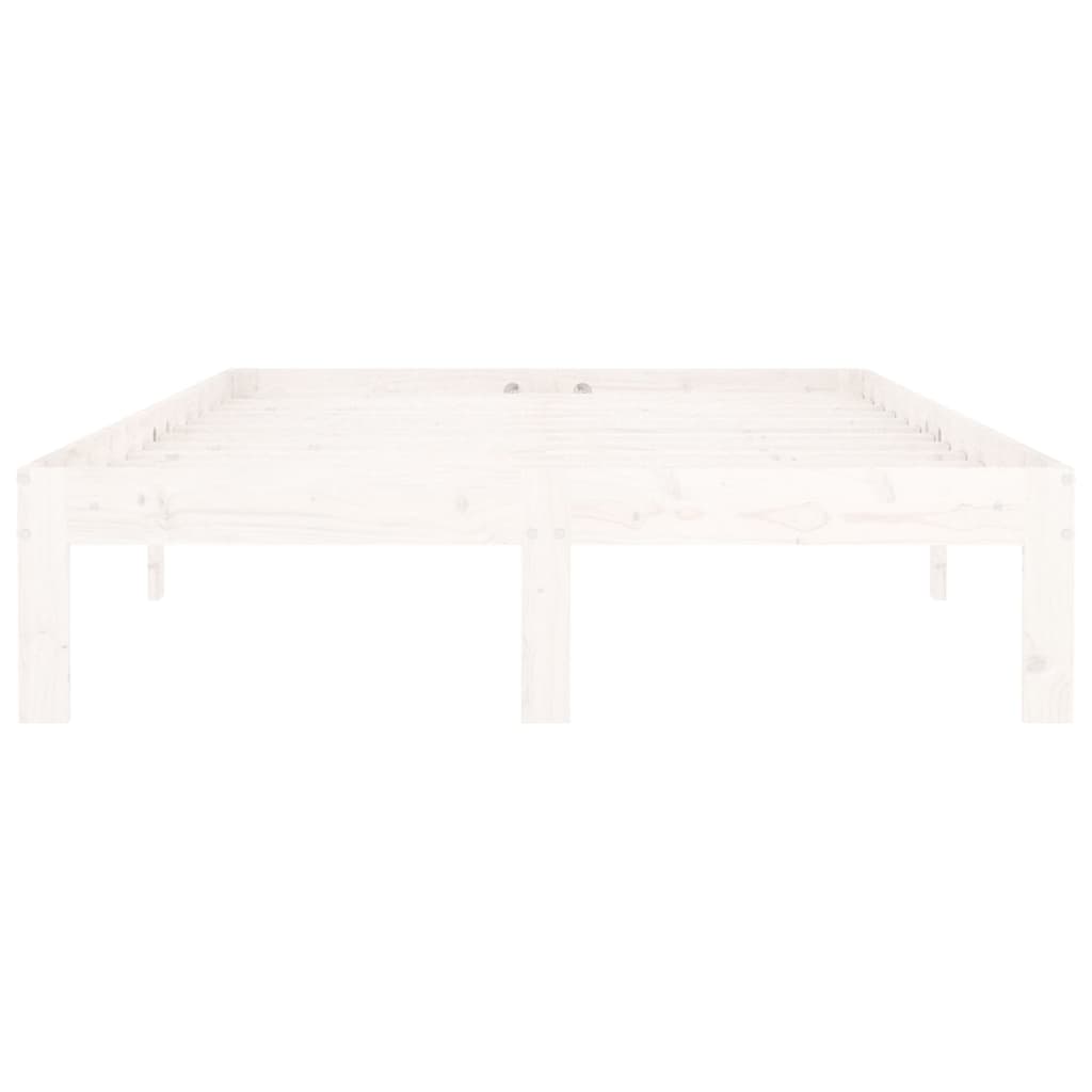 Bedframe massief grenenhout wit 120x200 cm is nu te koop bij PeponiXL, paradijselijk wonen!