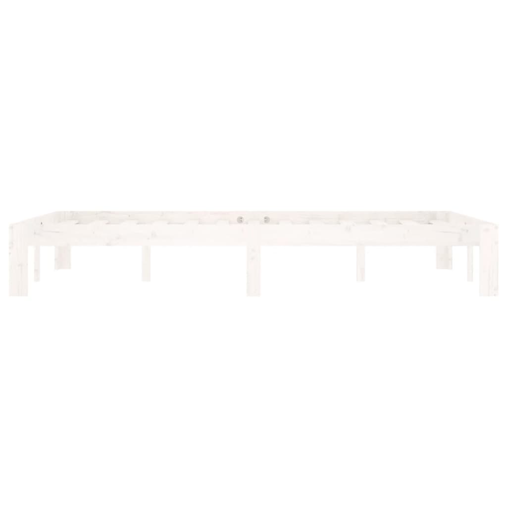Bedframe massief grenenhout wit 120x200 cm is nu te koop bij PeponiXL, paradijselijk wonen!