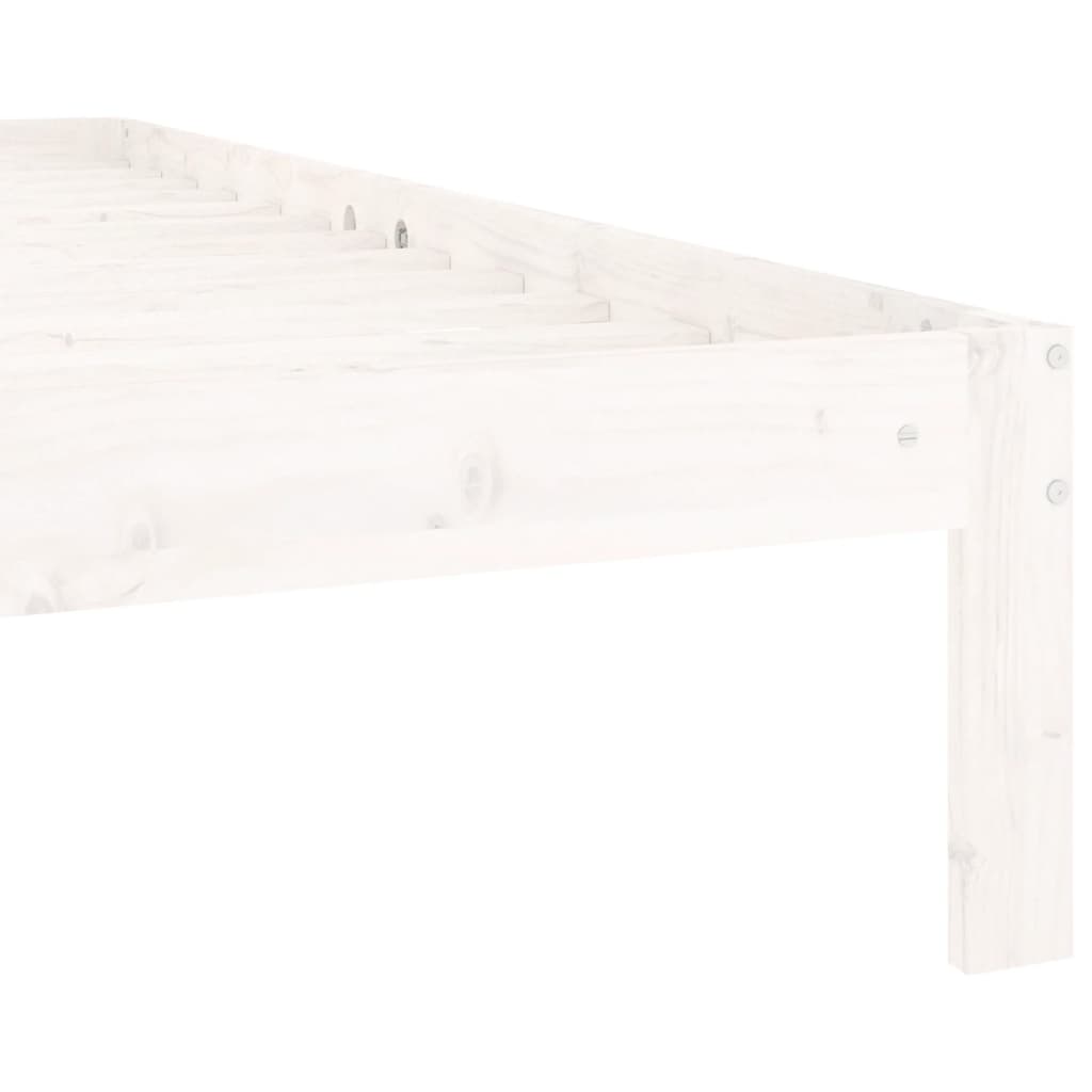 Bedframe massief grenenhout wit 120x200 cm is nu te koop bij PeponiXL, paradijselijk wonen!