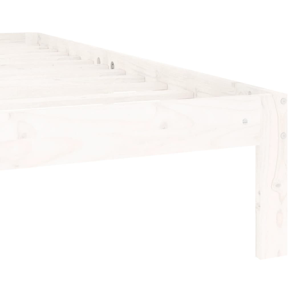 Bedframe massief grenenhout wit 140x200 cm is nu te koop bij PeponiXL, paradijselijk wonen!