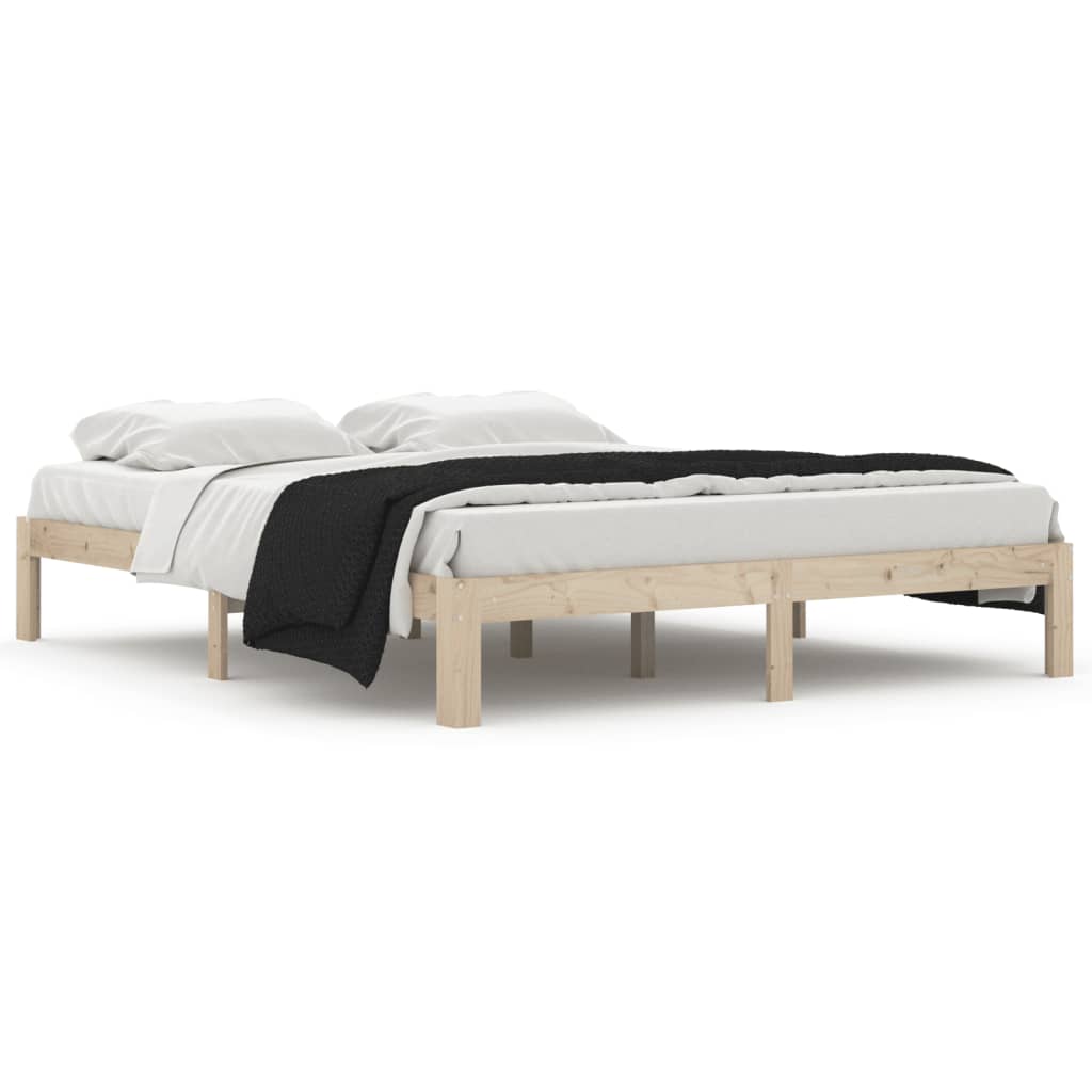 Bedframe massief grenenhout 160x200 cm is nu te koop bij PeponiXL, paradijselijk wonen!