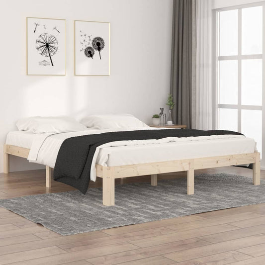 Bedframe massief grenenhout 160x200 cm is nu te koop bij PeponiXL, paradijselijk wonen!