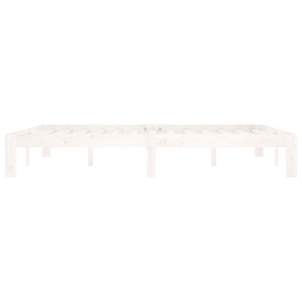 Bedframe massief grenenhout wit 160x200 cm is nu te koop bij PeponiXL, paradijselijk wonen!
