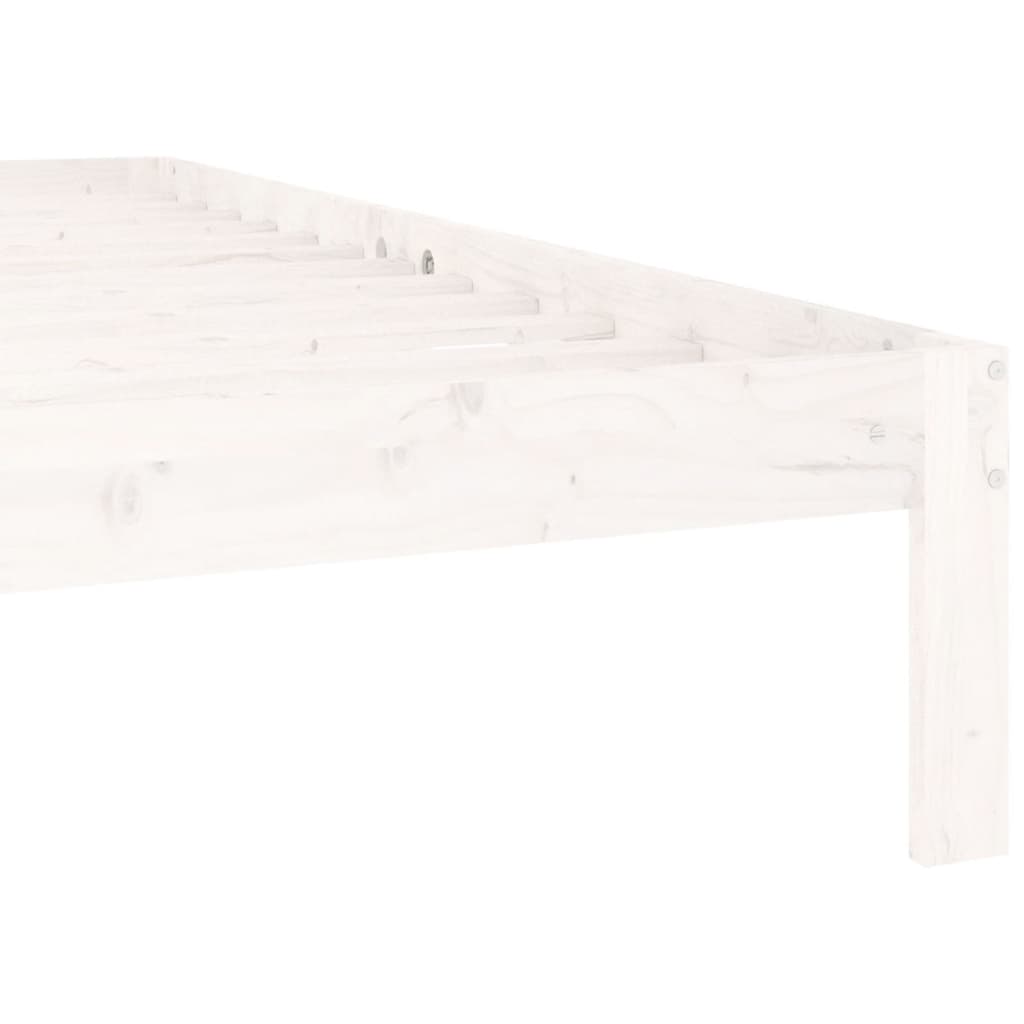 Bedframe massief grenenhout wit 160x200 cm is nu te koop bij PeponiXL, paradijselijk wonen!