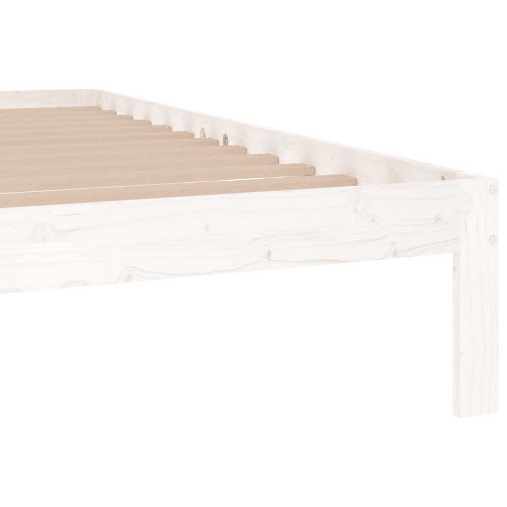 Bedframe massief hout wit 180x200 cm is nu te koop bij PeponiXL, paradijselijk wonen!