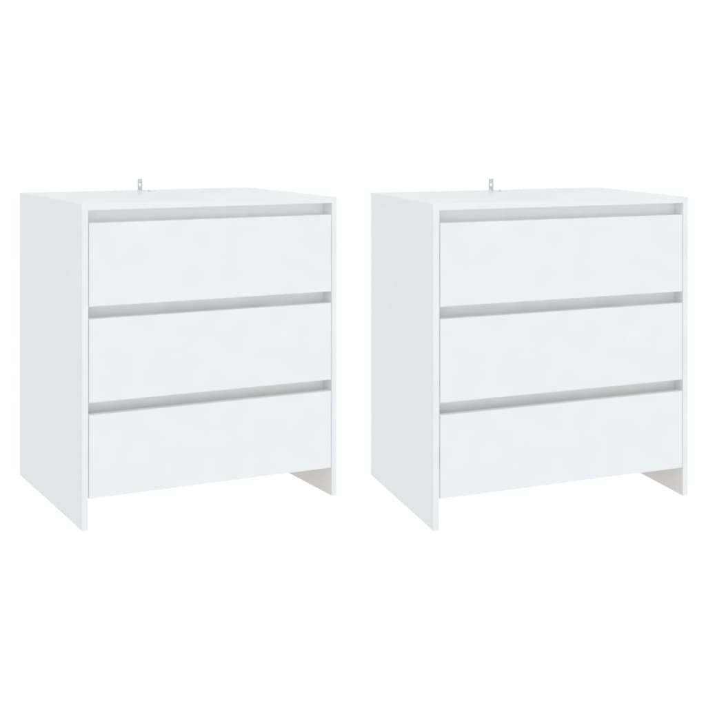 3 st Dressoirs bewerkt hout wit is nu te koop bij PeponiXL, paradijselijk wonen!