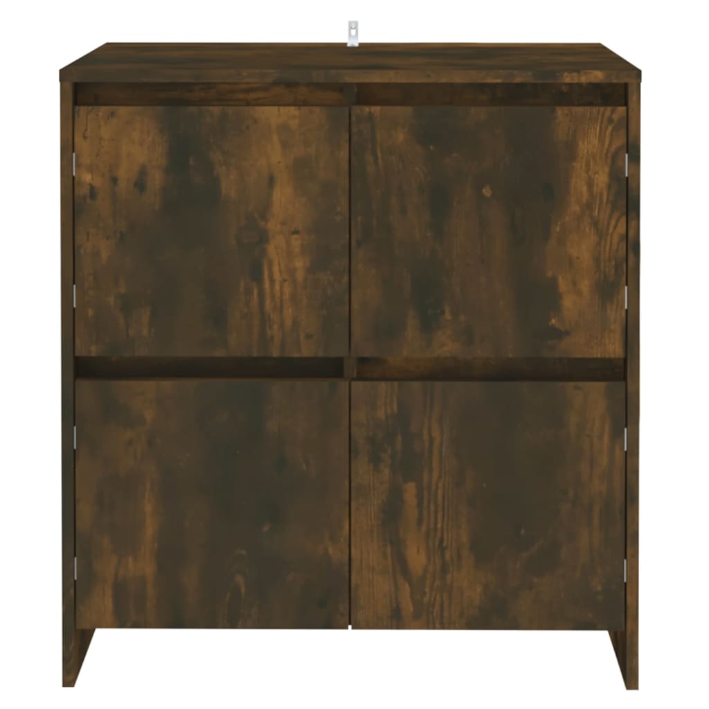 Dressoirs 2 st 70x41x75 cm bewerkt hout gerookt eikenkleurig is nu te koop bij PeponiXL, paradijselijk wonen!