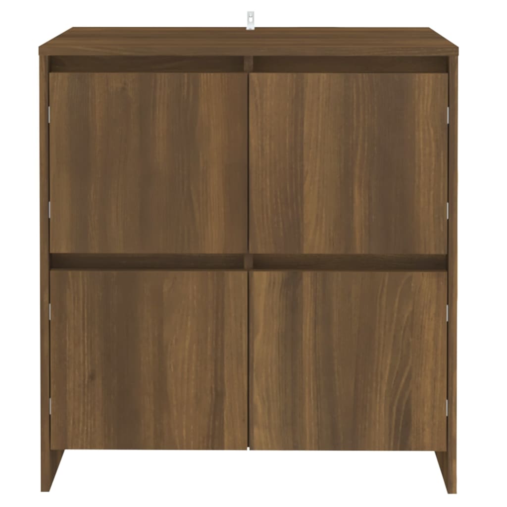 Dressoirs 2 st 70x41x75 cm bewerkt hout bruin eikenkleur is nu te koop bij PeponiXL, paradijselijk wonen!