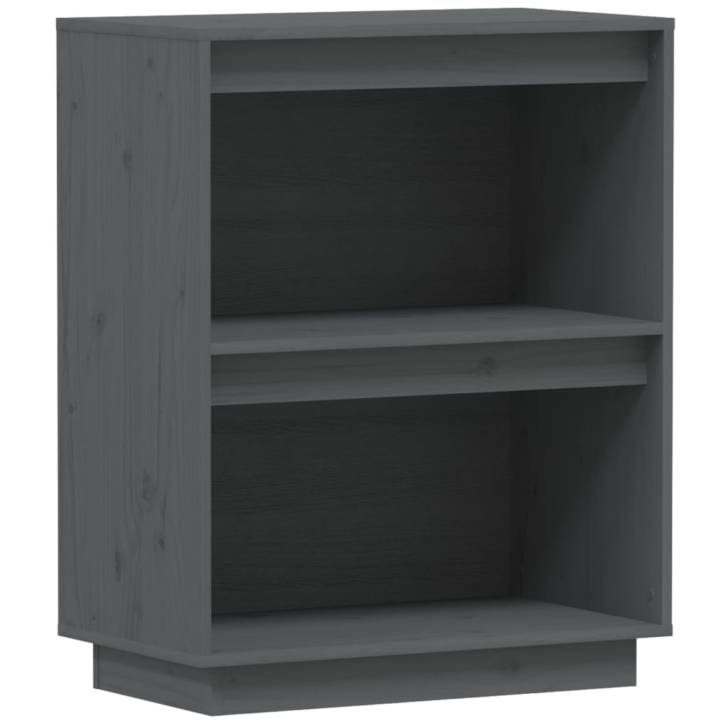Wandkast 60x34x75 cm massief grenenhout grijs is nu te koop bij PeponiXL, paradijselijk wonen!