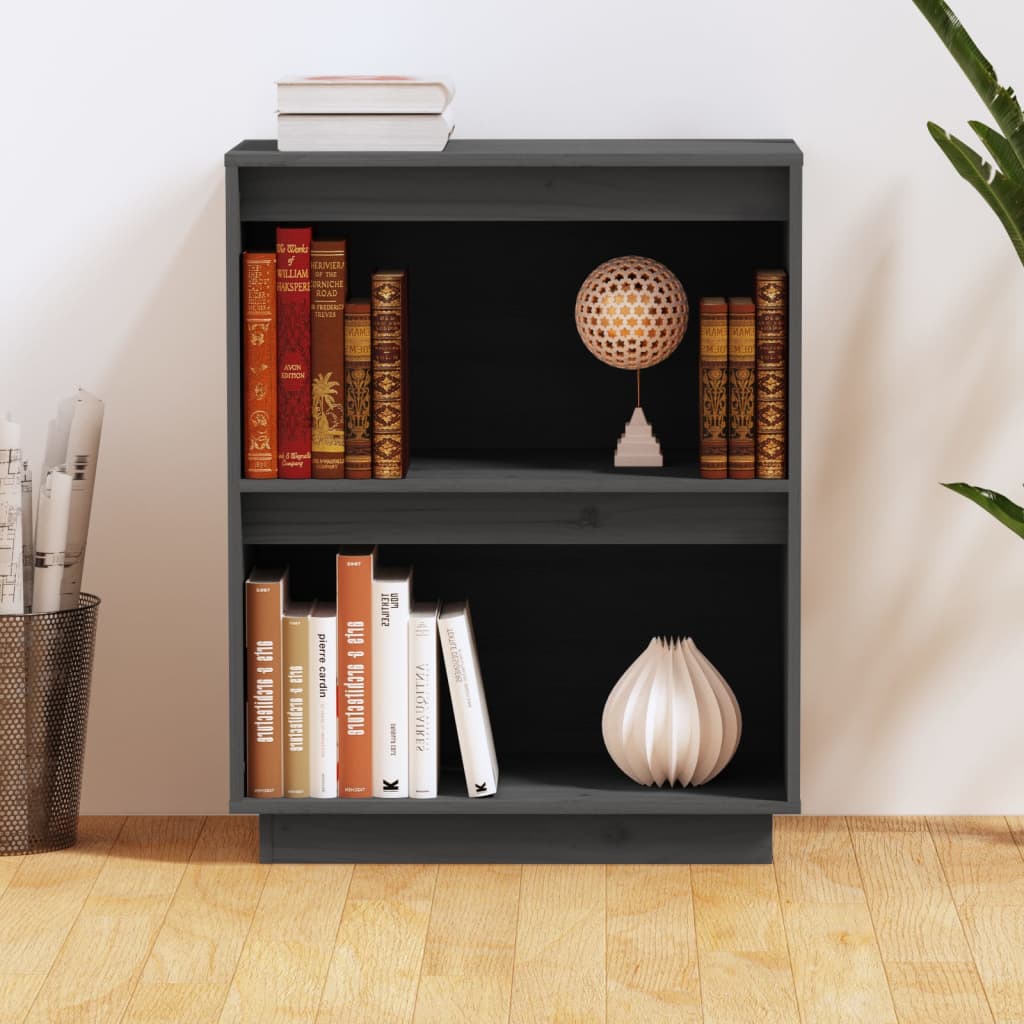 Wandkast 60x34x75 cm massief grenenhout grijs is nu te koop bij PeponiXL, paradijselijk wonen!