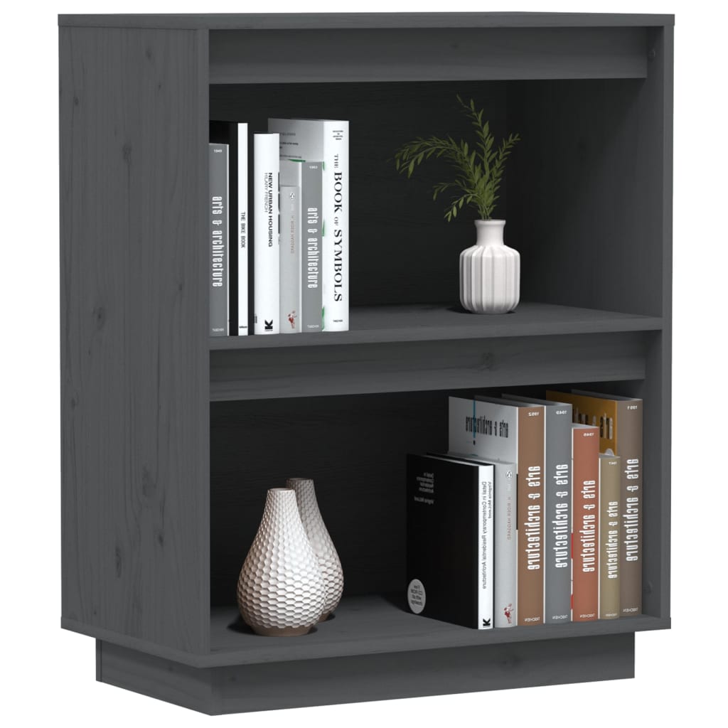 Wandkast 60x34x75 cm massief grenenhout grijs is nu te koop bij PeponiXL, paradijselijk wonen!