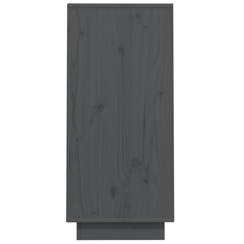 Wandkast 60x34x75 cm massief grenenhout grijs is nu te koop bij PeponiXL, paradijselijk wonen!