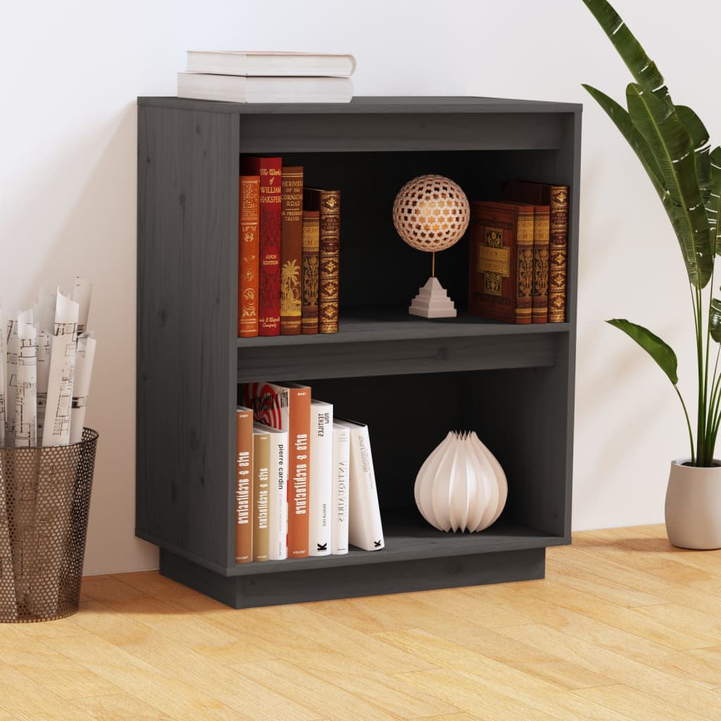 Wandkast 60x34x75 cm massief grenenhout grijs is nu te koop bij PeponiXL, paradijselijk wonen!