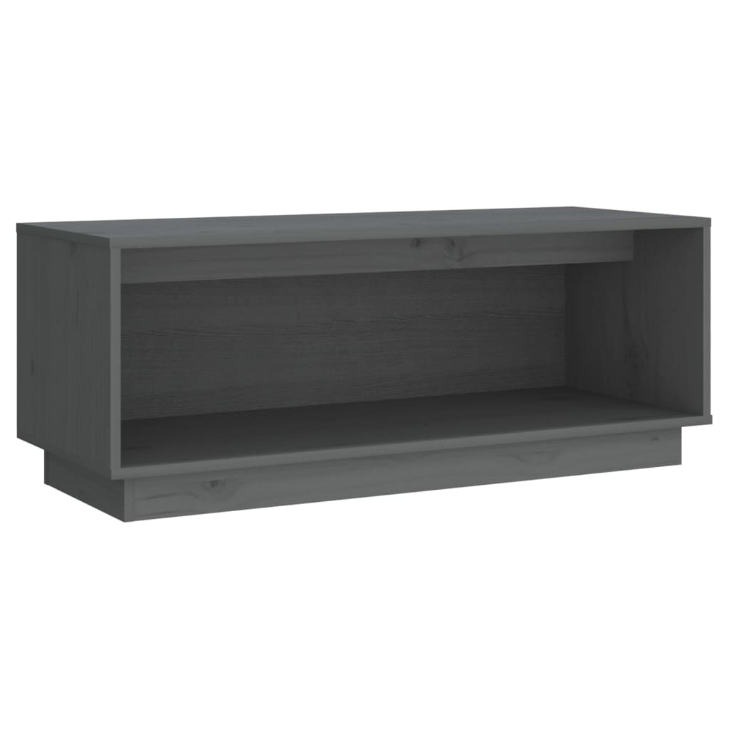 Tv-meubel 90x35x35 cm massief grenenhout grijs is nu te koop bij PeponiXL, paradijselijk wonen!