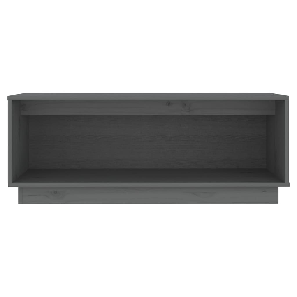 Tv-meubel 90x35x35 cm massief grenenhout grijs is nu te koop bij PeponiXL, paradijselijk wonen!