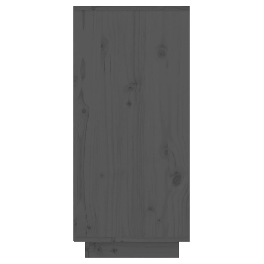 Wandkast 60x34x75 cm massief grenenhout grijs is nu te koop bij PeponiXL, paradijselijk wonen!