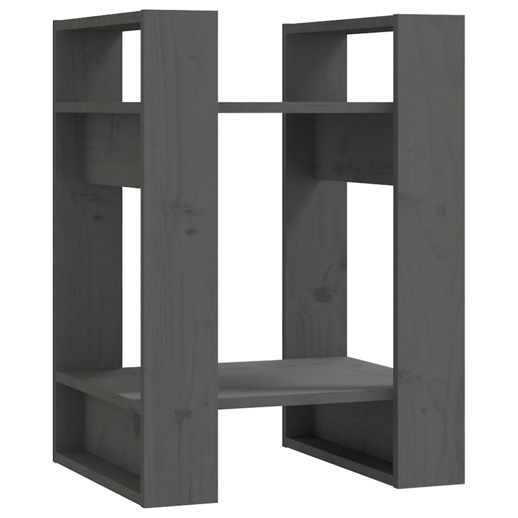 Boekenkast/kamerscherm 41x35x57 cm massief grenenhout grijs is nu te koop bij PeponiXL, paradijselijk wonen!