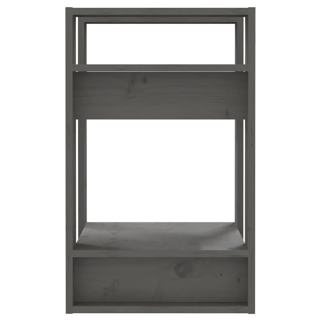 Boekenkast/kamerscherm 41x35x57 cm massief grenenhout grijs is nu te koop bij PeponiXL, paradijselijk wonen!