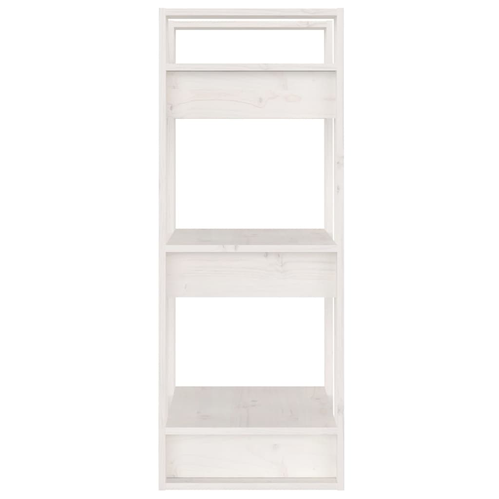 Boekenkast/kamerscherm 41x35x91 cm massief grenenhout wit is nu te koop bij PeponiXL, paradijselijk wonen!