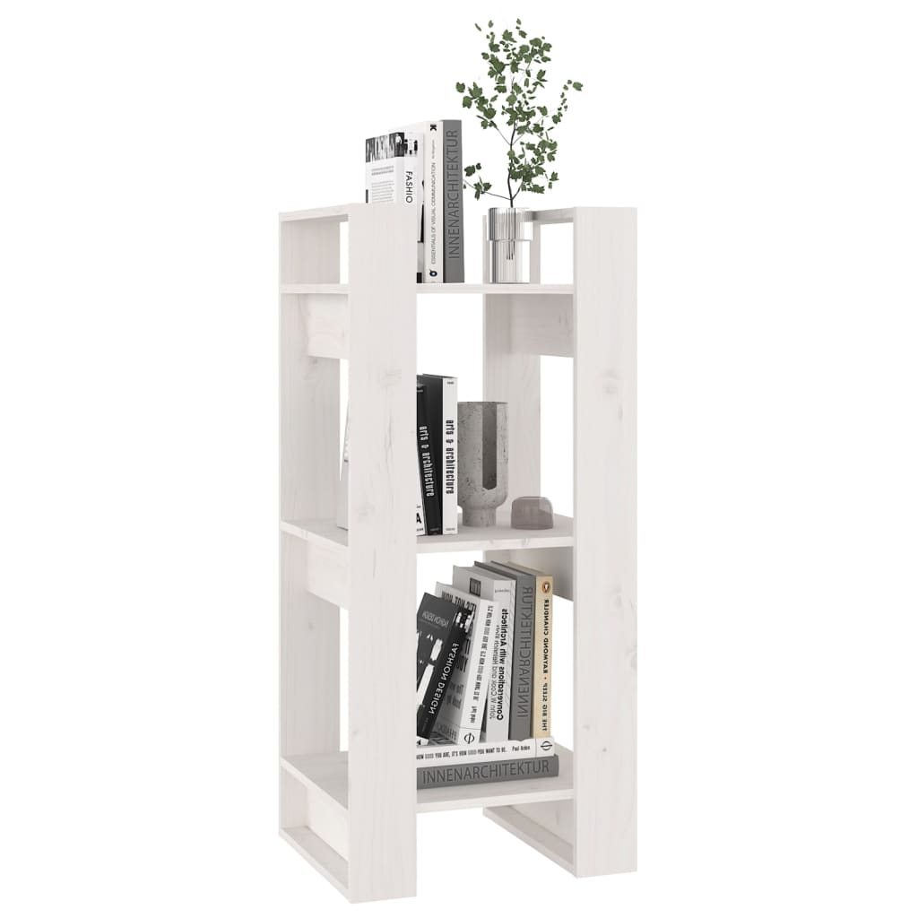 Boekenkast/kamerscherm 41x35x91 cm massief grenenhout wit is nu te koop bij PeponiXL, paradijselijk wonen!