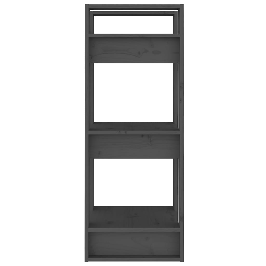 Boekenkast/kamerscherm 41x35x91 cm massief grenenhout grijs is nu te koop bij PeponiXL, paradijselijk wonen!