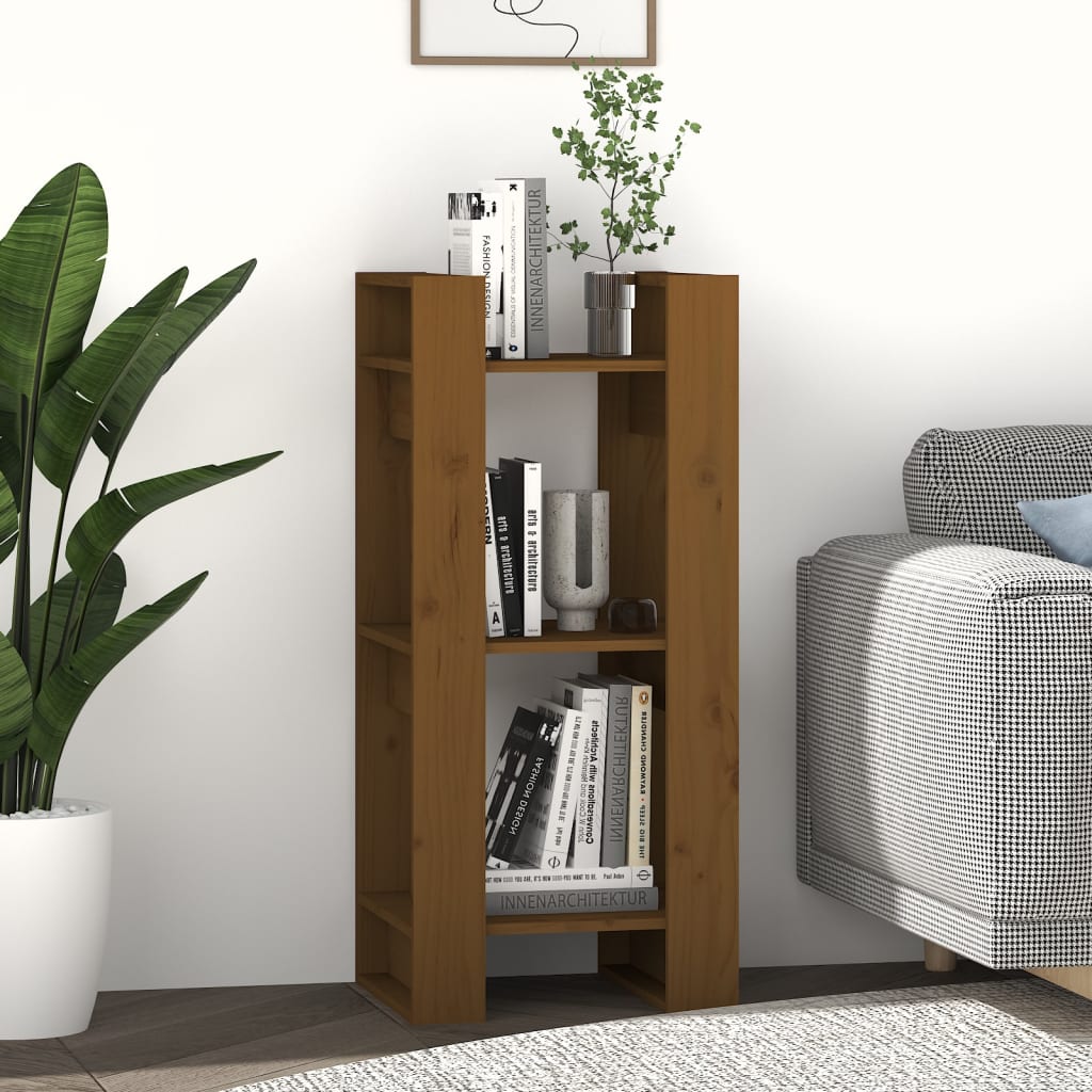 Boekenkast/kamerscherm 41x35x91 cm massief hout honingbruin is nu te koop bij PeponiXL, paradijselijk wonen!