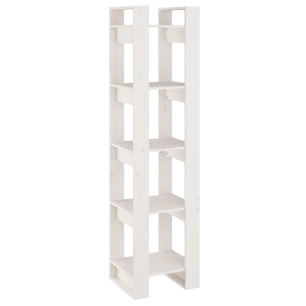 Boekenkast/kamerscherm 41x35x160 cm massief grenenhout wit is nu te koop bij PeponiXL, paradijselijk wonen!