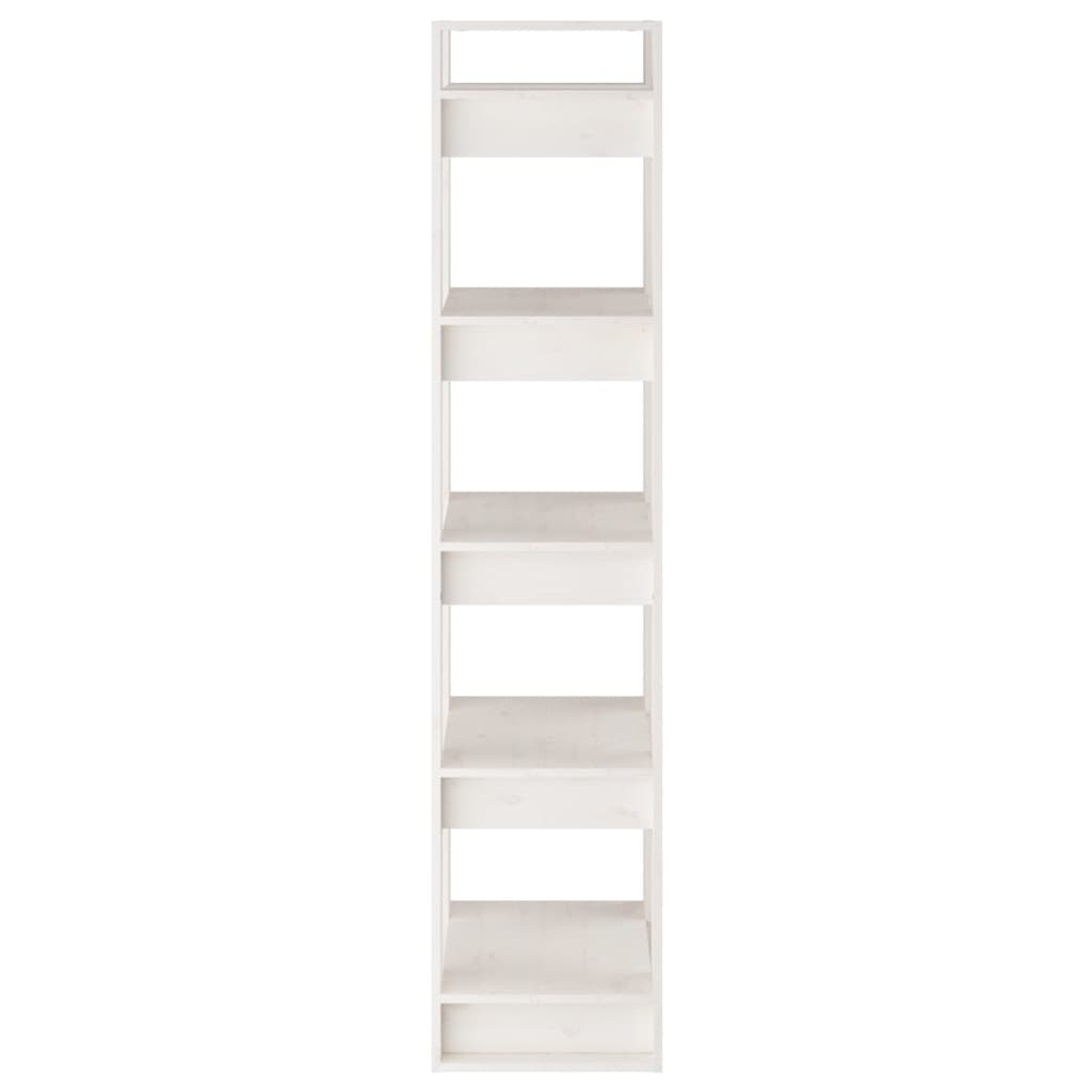Boekenkast/kamerscherm 41x35x160 cm massief grenenhout wit is nu te koop bij PeponiXL, paradijselijk wonen!