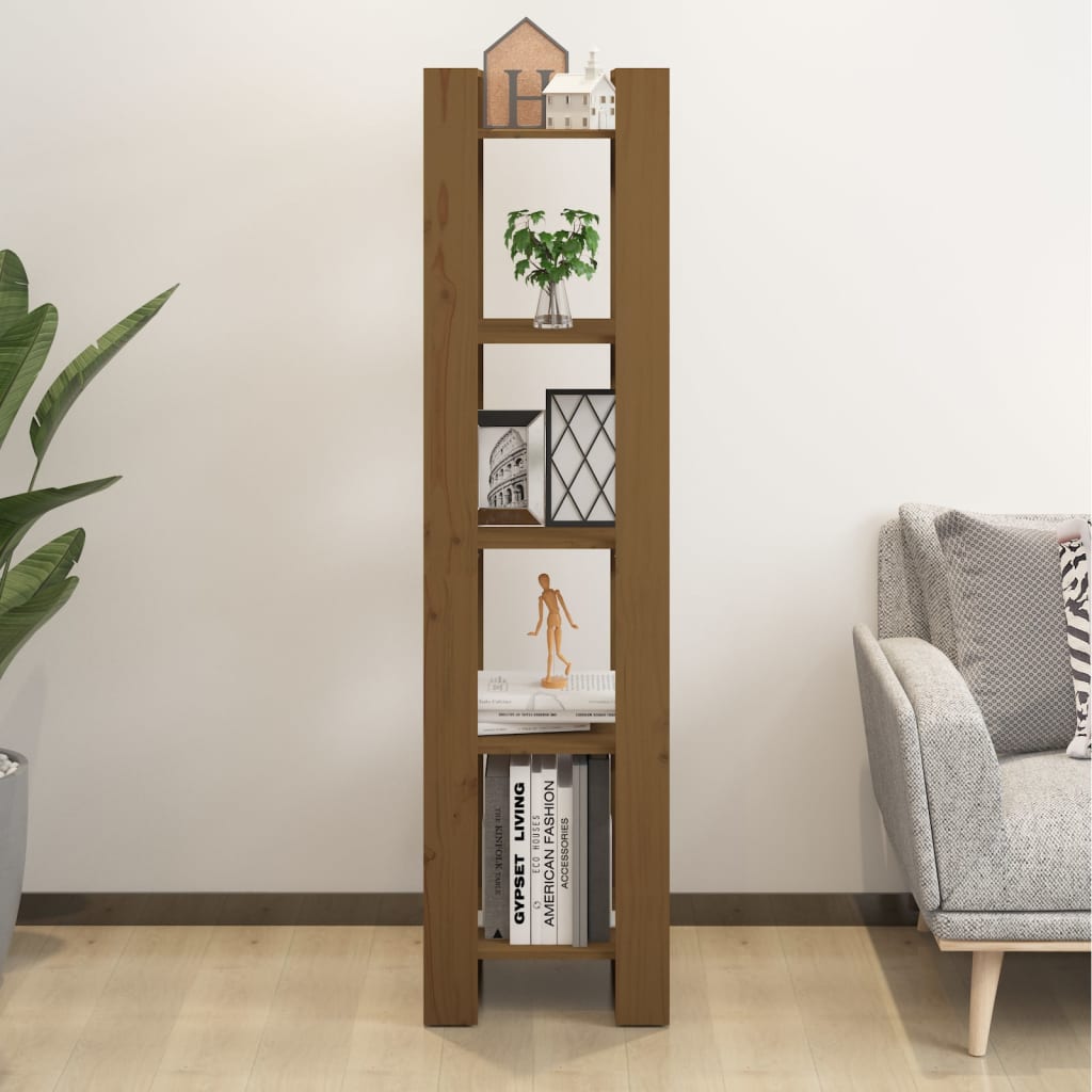 Boekenkast/kamerscherm 41x35x160 cm grenenhout honingbruin is nu te koop bij PeponiXL, paradijselijk wonen!