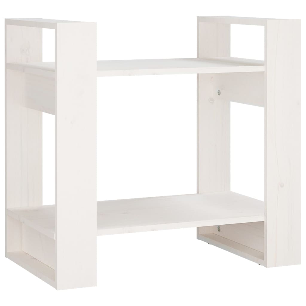 Boekenkast/kamerscherm 60x35x57 cm massief grenenhout wit is nu te koop bij PeponiXL, paradijselijk wonen!