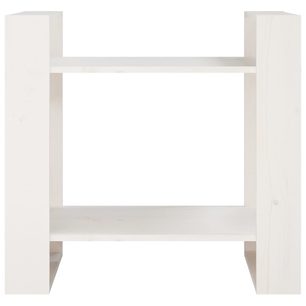 Boekenkast/kamerscherm 60x35x57 cm massief grenenhout wit is nu te koop bij PeponiXL, paradijselijk wonen!