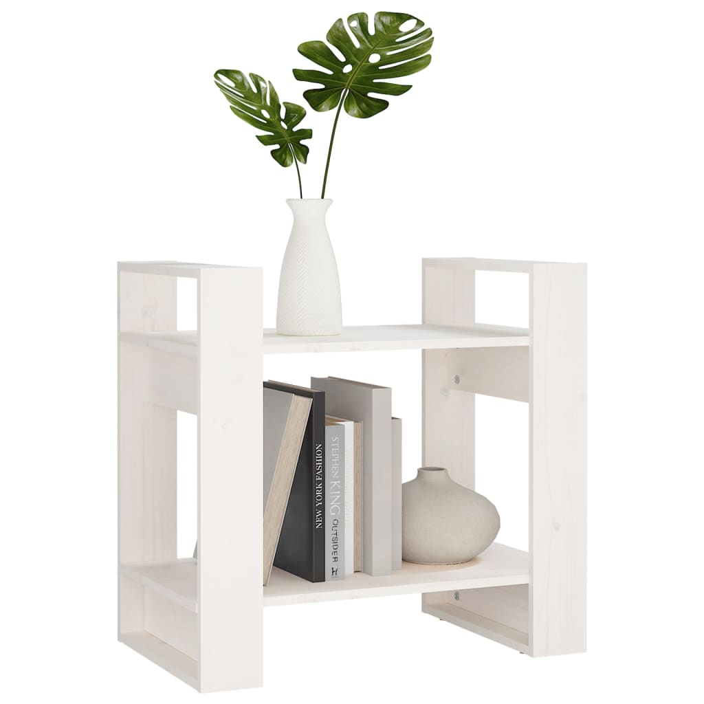 Boekenkast/kamerscherm 60x35x57 cm massief grenenhout wit is nu te koop bij PeponiXL, paradijselijk wonen!