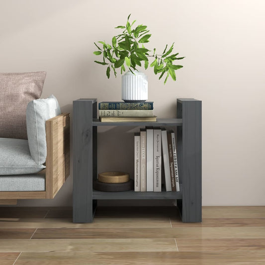 Boekenkast/kamerscherm 60x35x57 cm massief grenenhout grijs is nu te koop bij PeponiXL, paradijselijk wonen!