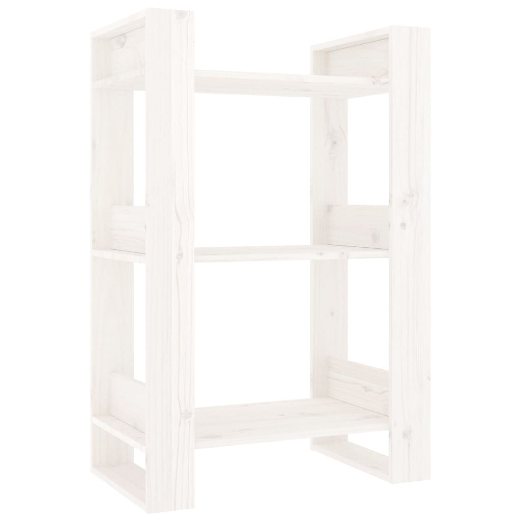 Boekenkast/kamerscherm 60x35x91 cm massief grenenhout wit is nu te koop bij PeponiXL, paradijselijk wonen!
