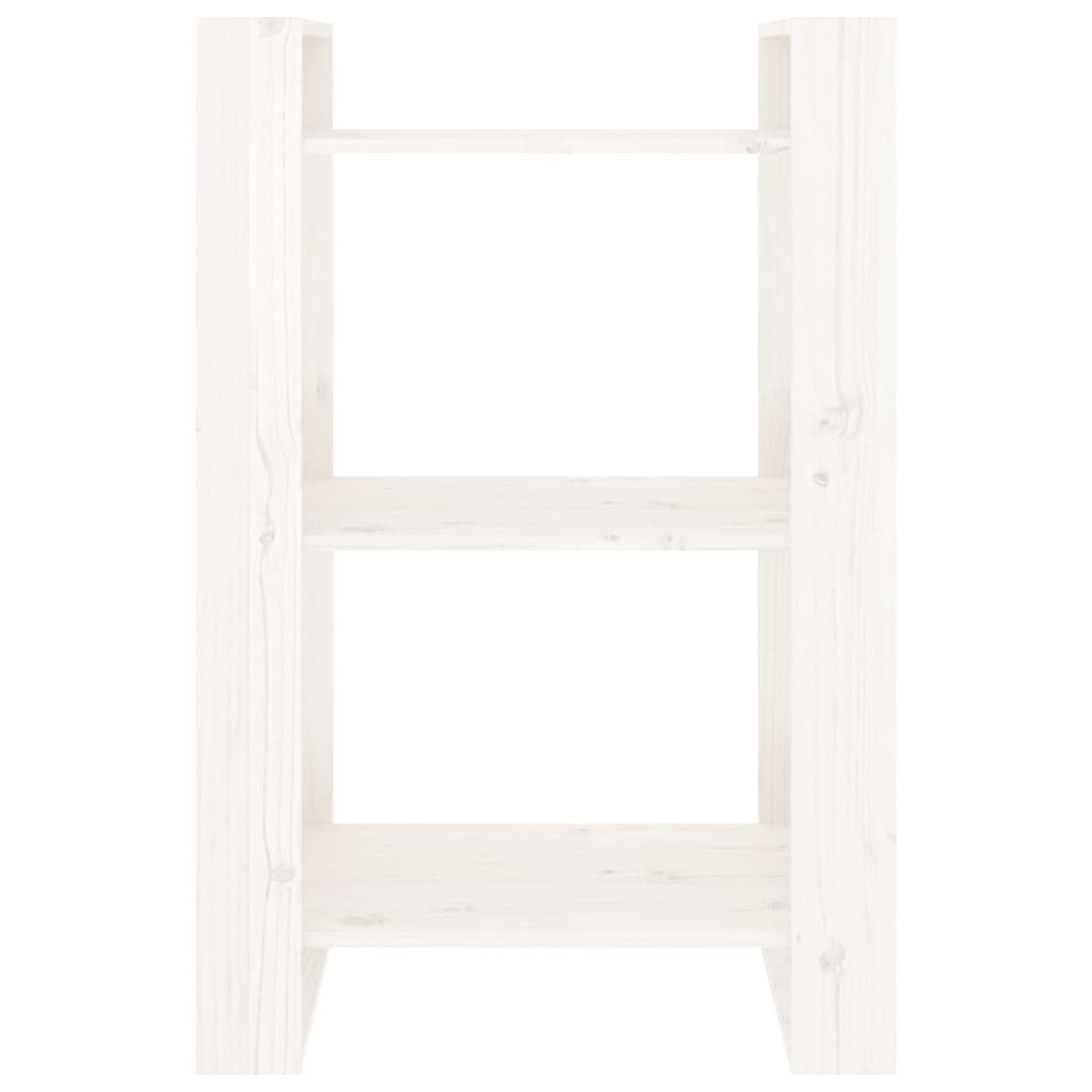 Boekenkast/kamerscherm 60x35x91 cm massief grenenhout wit is nu te koop bij PeponiXL, paradijselijk wonen!