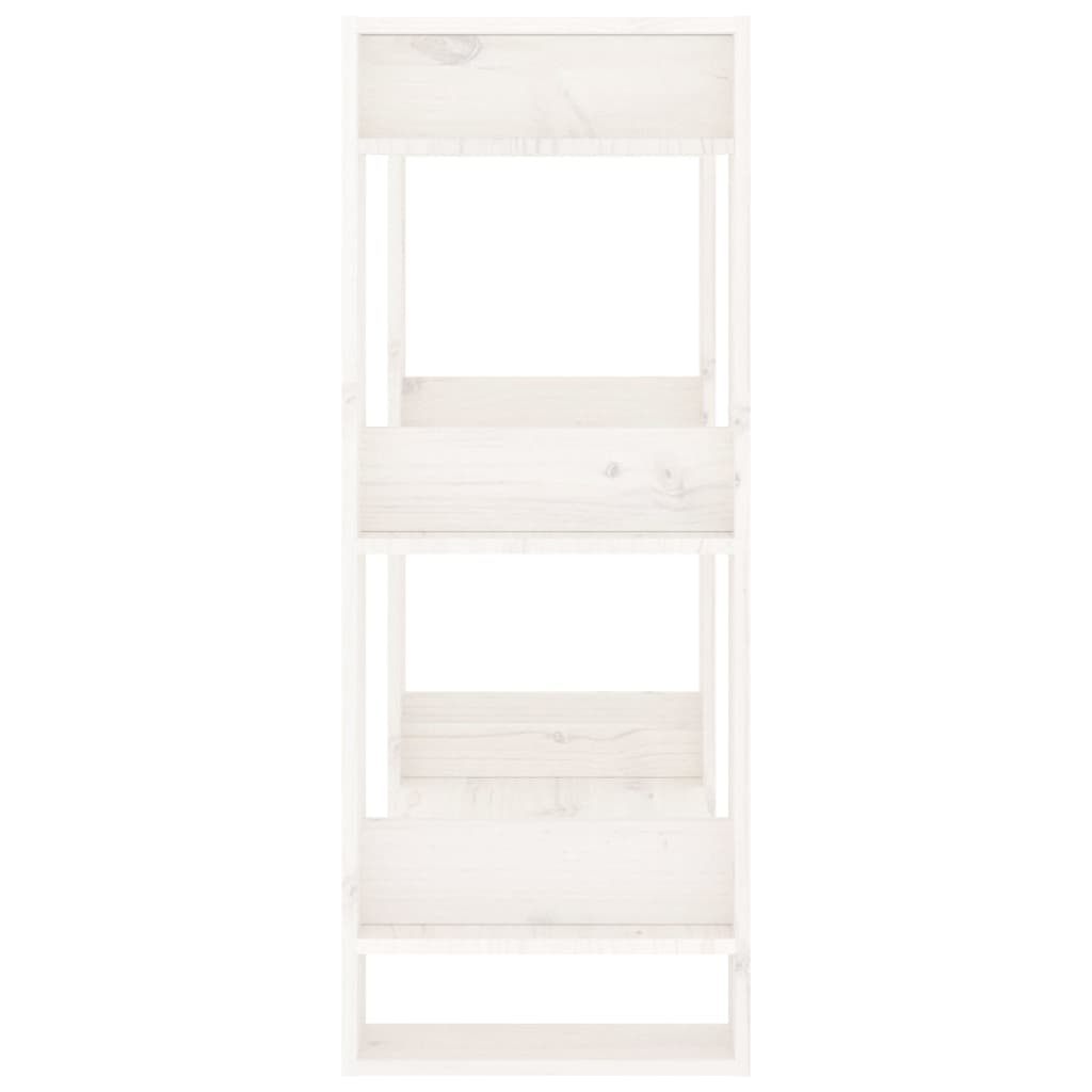 Boekenkast/kamerscherm 60x35x91 cm massief grenenhout wit is nu te koop bij PeponiXL, paradijselijk wonen!