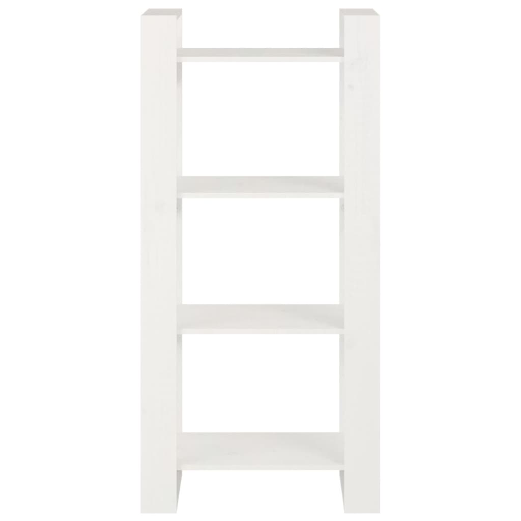 Boekenkast/kamerscherm 60x35x125 cm massief hout wit is nu te koop bij PeponiXL, paradijselijk wonen!