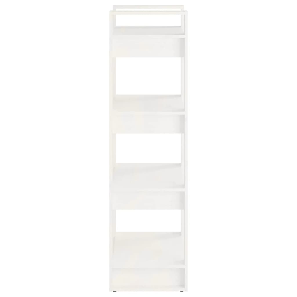 Boekenkast/kamerscherm 60x35x125 cm massief hout wit is nu te koop bij PeponiXL, paradijselijk wonen!