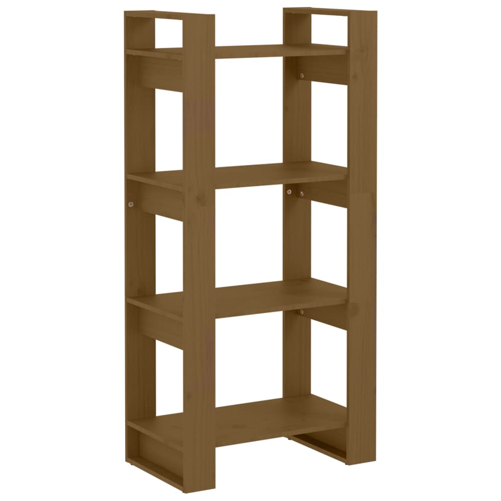 Boekenkast/kamerscherm 60x35x125 cm massief hout honingbruin is nu te koop bij PeponiXL, paradijselijk wonen!