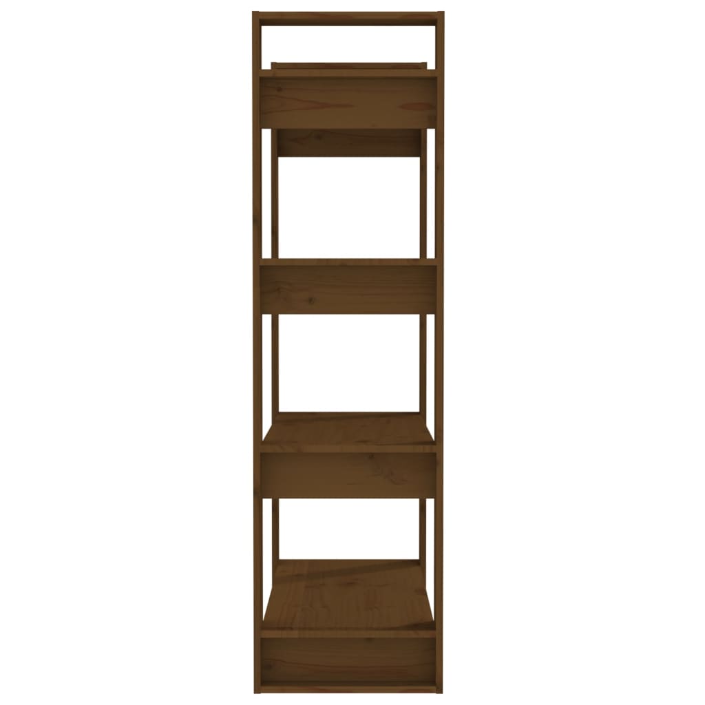 Boekenkast/kamerscherm 80x35x125 cm massief hout honingbruin is nu te koop bij PeponiXL, paradijselijk wonen!